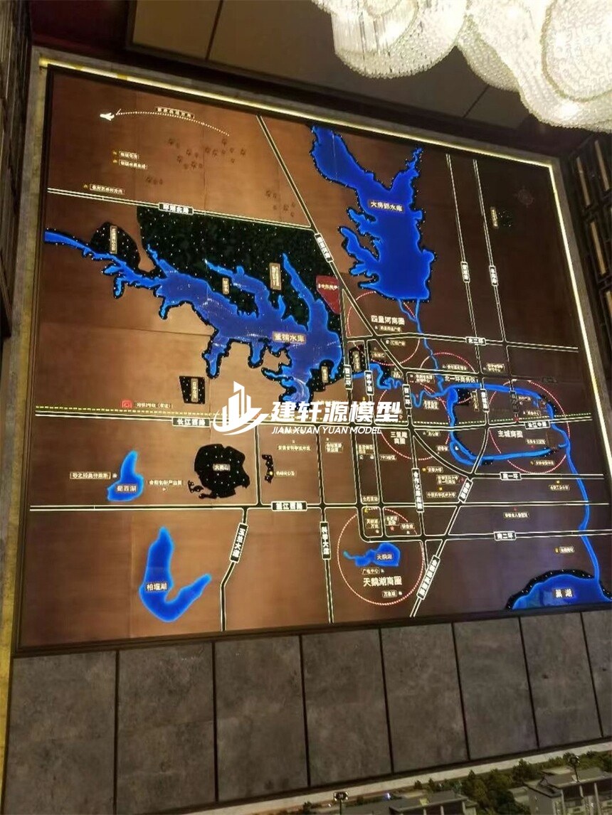 浮梁区域壁挂模型制作